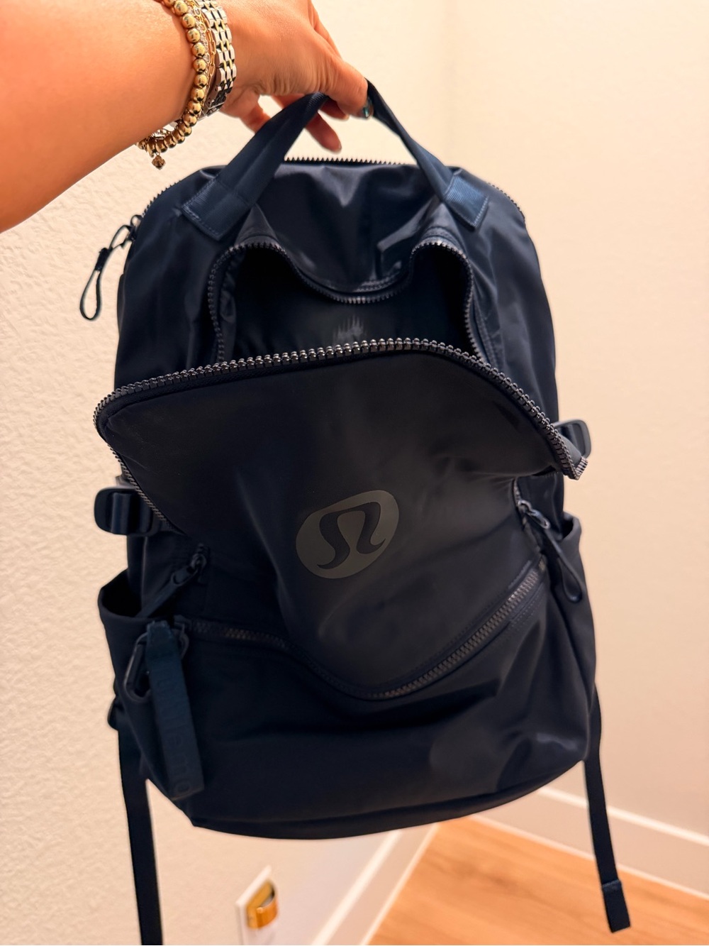 lululemon athletica Navy Compact Everyday Backpack - Picture 1 of 5